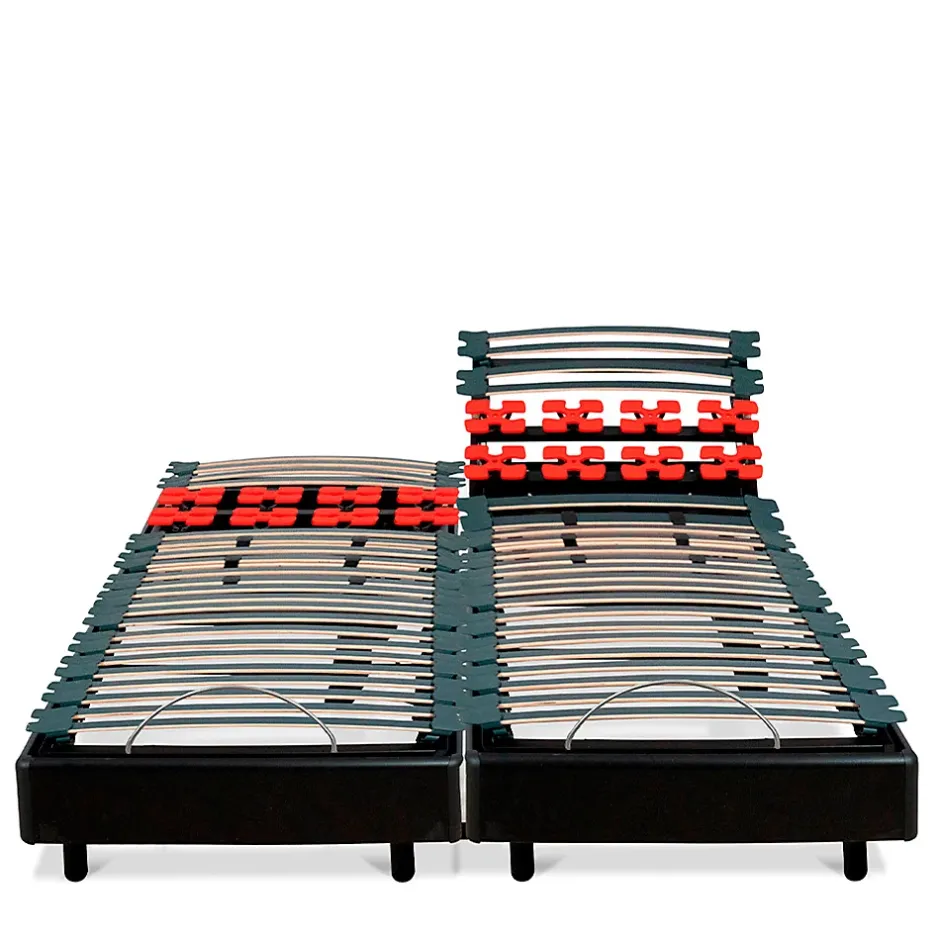 Bellecour Jeu de 2 sommiers électriques Bodysoft 2x80x200 cm Lattes & Plots Best