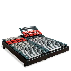 Bellecour Jeu de 2 sommiers électriques Bodysoft 2x80x200 cm Lattes & Plots Best