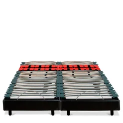 Bellecour Jeu de 2 sommiers électriques Bodysoft 2x80x200 cm Lattes & Plots Best