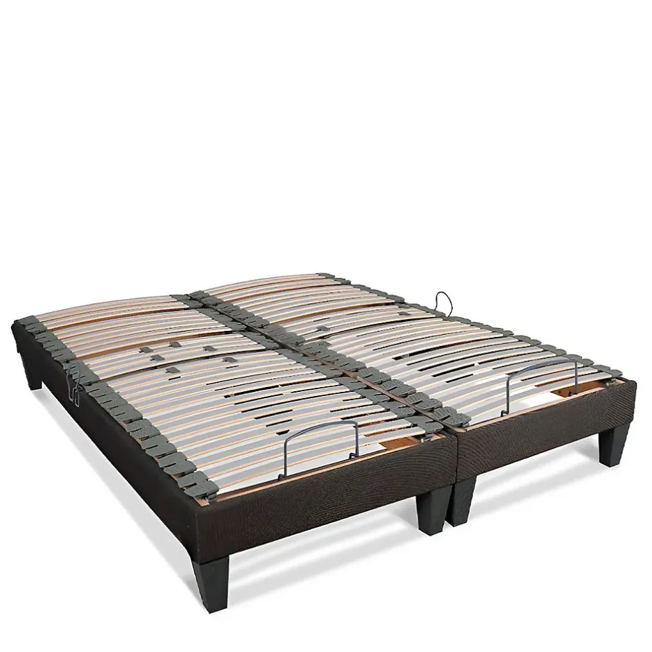 Bellecour Jeu de 2 sommiers électriques Amiral 2x70x200 cm Lattes