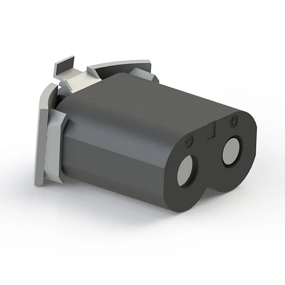 Bellecour Jeu de pieds de lit cylindriques Hauteur 16 cm (2 lumineux + 2 métal Gris)