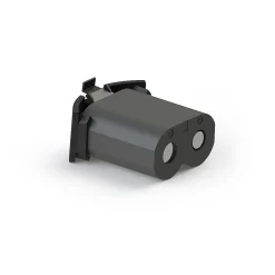 Bellecour Jeu de pieds de lit cylindriques Hauteur 16 cm (2 lumineux + 2 métal Noirs)