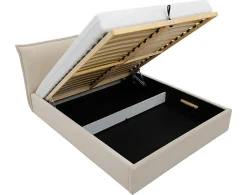 Best Mobilier John - lit coffre - 180x200 cm - en velours - sommier inclus -