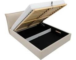 Best Mobilier John - lit coffre - 140x200 cm - en velours - sommier inclus - Hot