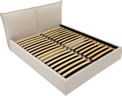 Best Mobilier John - lit coffre - 140x200 cm - en velours - sommier inclus - Hot