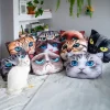 Kadax Coussin à motif imprimé mascotte chat 30x45 cm New