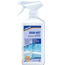 Lithofin KF Bain-Net - Nettoyant légèrement alcalin pour salle de bain - - 0,5 L - Spray
