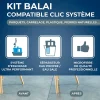 Starwax Kit balai mains sèches compatible clic système New