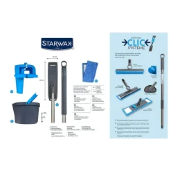 Starwax Kit balai mains sèches compatible clic système New