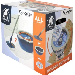 Elephant Kit de lavage Smarteo 1 balai + 1 housse + 1 seau