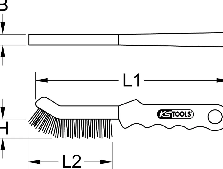 Ks Tools - 201.2320 - Brosse pour étrier de frein - acier