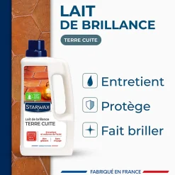 Starwax Lait de brillance 2 en 1 tomettes et terres cuites 1L Best