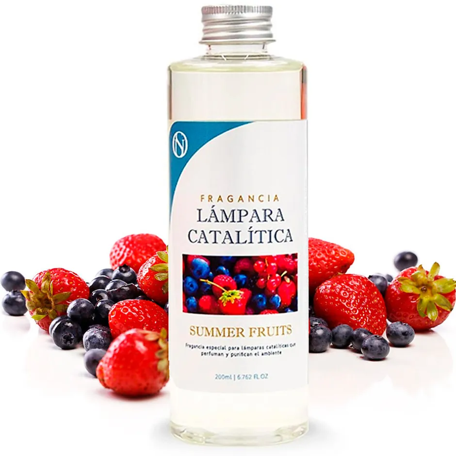 Mamamanuela Lampe catalytique Aqua Marina + Parfum Summer Fruits 500 ml - Élimine mauvaises odeurs, parfume et améliore qualité de l'air