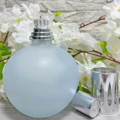 Mamamanuela Lampe catalytique Bleu Gris Mat + Parfum Lemon Cake 200 ml - Élimine les mauvaises odeurs, parfume et améliore la qualité de l'air Outlet