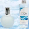 Mamamanuela Lampe catalytique Bleu-Gris Mat + Parfum Cotton Clean 500 ml - Élimine mauvaises odeurs, parfume et améliore la qualité de l'air Hot