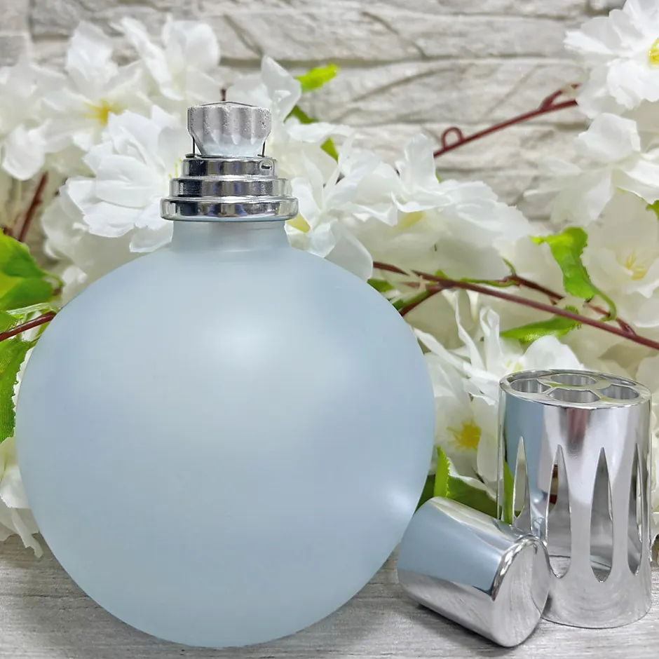 Mamamanuela Lampe catalytique Bleu-Gris Mat + Arôme Provence Breeze 500 ml - Élimine mauvaises odeurs, parfume et améliore la qualité de l'air