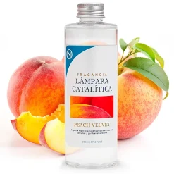 Mamamanuela Lampe catalytique Bleu-Gris Mat + Arôme Peach Velvet 500 ml - Élimine mauvaises odeurs, parfume et améliore la qualité de l'air Online