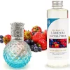 Mamamanuela Lampe catalytique Blue Diamonds + Parfum Summer Fruits 500 ml - Élimine mauvaises odeurs, parfume et améliore qualité de l'air