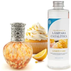 Mamamanuela Lampe catalytique Drops Orange + Parfum Lemon Cake 200 ml - Élimine les mauvaises odeurs, parfume et améliore la qualité de l'air Outlet