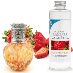 Mamamanuela Lampe catalytique Drops Orange + Parfum Wild Strawberry 500 ml - Élimine mauvaises odeurs, parfume et améliore la qualité de l'air Hot