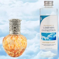 Mamamanuela Lampe catalytique Drops Orange + Parfum Cotton Clean 200 ml - Élimine mauvaises odeurs, parfume et améliore la qualité de l'air Sale