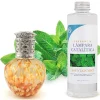 Mamamanuela Lampe catalytique Drops Orange + Parfum Mountain Mint 500 ml - Élimine mauvaises odeurs, parfume et améliore la qualité de l'air
