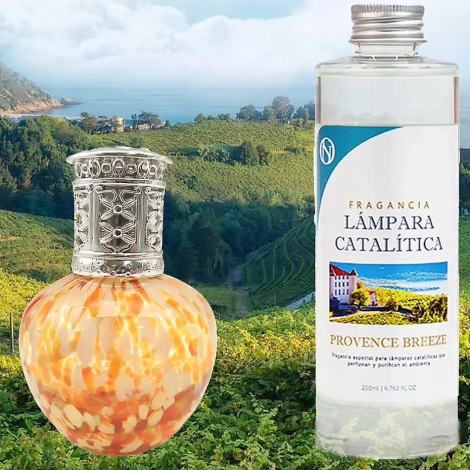 Mamamanuela Lampe catalytique Drops Orange + Parfum Provence Breeze 200 ml - Élimine mauvaises odeurs, parfume et améliore la qualité de l'air Online