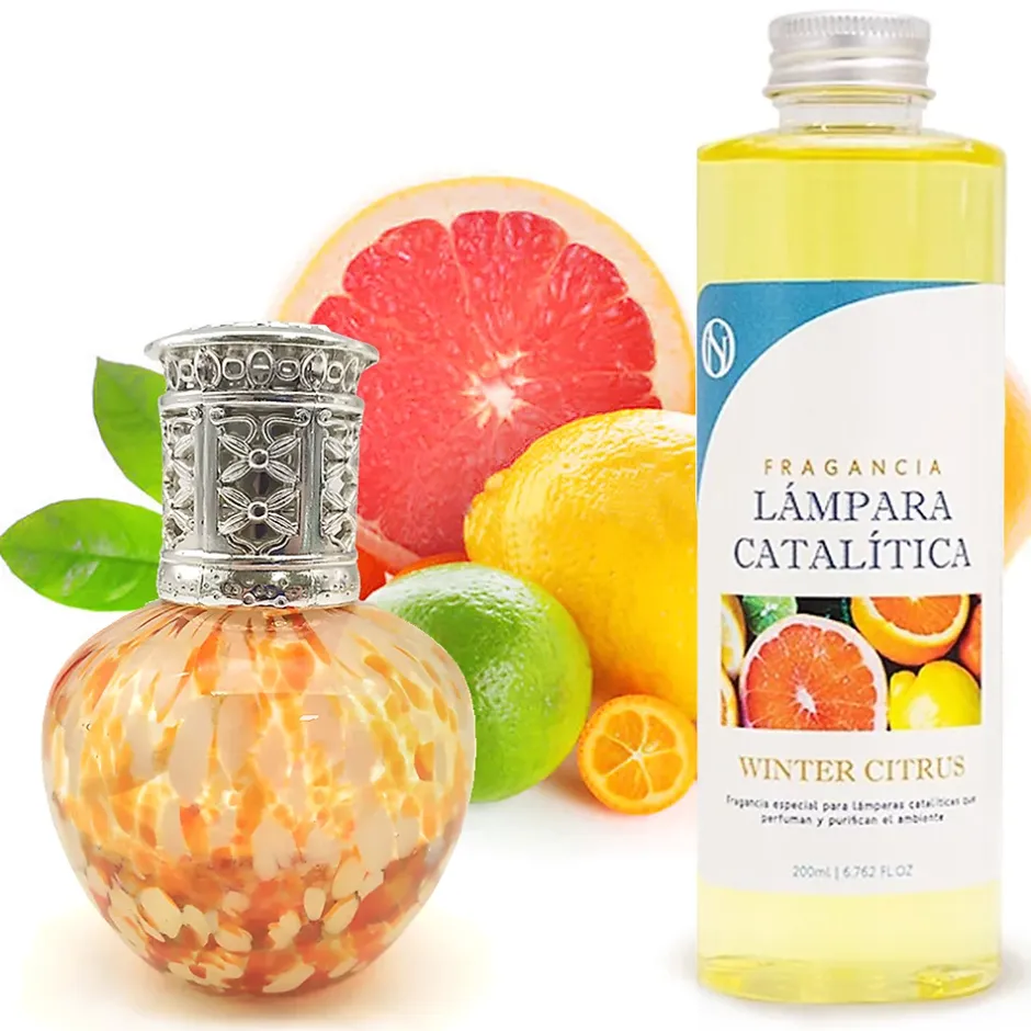 Mamamanuela Lampe catalytique Drops Orange + Parfum Winter Citrus 500 ml - Élimine mauvaises odeurs, parfume et améliore la qualité de l'air Sale