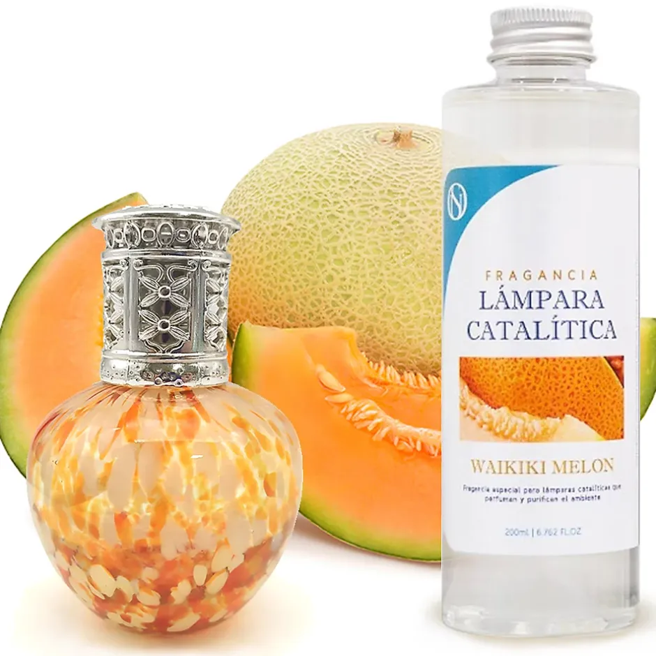 Mamamanuela Lampe catalytique Drops Orange + Parfum Waikiki Melon 200 ml - Élimine mauvaises odeurs, parfume et améliore la qualité de l'air Sale