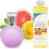Mamamanuela Lampe catalytique Fuchsia Mat + Arôme Winter Citrus 200 ml - Élimine les mauvaises odeurs, parfume et améliore la qualité de l'air