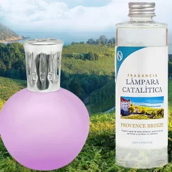 Mamamanuela Lampe catalytique Fuchsia Mat + Arôme Provence Breeze 500 ml - Élimine mauvaises odeurs, parfume et améliore la qualité de l'air Online