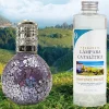 Mamamanuela Lampe catalytique Mosaïque de minuit + Provence Breeze 200 ml - Élimine mauvaises odeurs, parfume et améliore qualité de l'air