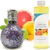 Mamamanuela Lampe catalytique Mosaïque de minuit + Parfum Winter Citrus 200 ml. Élimine mauvaises odeurs, parfume et améliore qualité de l'air
