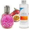 Mamamanuela Lampe catalytique Mosaïque Fuchsia + Caribbean Passion 500 ml - Élimine mauvaises odeurs, parfume et améliore qualité de l'air
