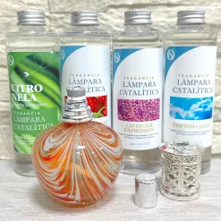 Mamamanuela Lampe catalytique Orange Waves + Parfum Citronnelle 200 ml - Élimine les mauvaises odeurs, parfume et améliore la qualité de l'air Clearance