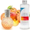 Mamamanuela Lampe catalytique Orange Diamonds + Parfum Peach Velvet 500 ml - Élimine mauvaises odeurs, parfume et améliore la qualité de l'air
