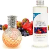 Mamamanuela Lampe catalytique Orange Diamonds + Parfum Summer Fruits 200 ml - Élimine mauvaises odeurs, parfume et améliore qualité de l'air