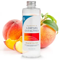 Mamamanuela Lampe catalytique Orange Waves + Parfum Peach Velvet 200 ml - Élimine mauvaises odeurs, parfume et améliore la qualité de l'air