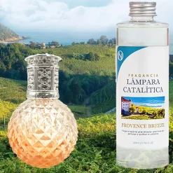 Mamamanuela Lampe catalytique Orange Diamonds + Parfum Provence Breeze 500 ml - Élimine mauvaises odeurs, parfume et améliore qualité de l'air Best