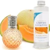 Mamamanuela Lampe catalytique Orange Diamonds + Parfum Waikiki Melon 500 ml - Élimine mauvaises odeurs, parfume et améliore qualité de l'air