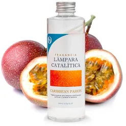 Mamamanuela Lampe catalytique Orange Diamonds + Caribbean Passion 200 ml - Élimine mauvaises odeurs, parfume et améliore la qualité de l'air