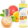 Mamamanuela Lampe catalytique Orange Diamonds + Arôme Winter Citrus 200 ml - Élimine mauvaises odeurs, parfume et améliore la qualité de l'air