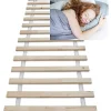 Bb Loisir Lattes sans cadre 90x200cm 14 lattes en bois massif pour soutien ferme avec sangle enroulé