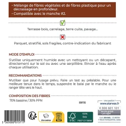 Starwax Lave-pont fibre végétale L.23 x l.11cm