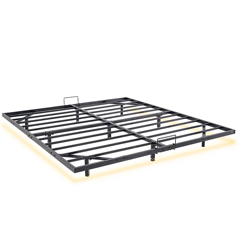 Teeno LED cadre de lit en métal, 160x200 cm, hauteur 20 cm, cadre flottant Clearance