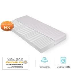 Brand Home Deluxe LED Lit NUBE gris foncé 180 x 200 cm