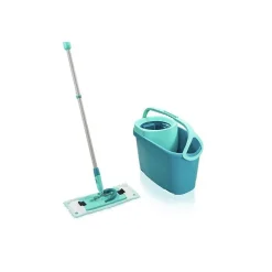 Leifheit Clean Twist M Ergo 52120 Kit de nettoyage sol - Balai a plat lave sol avec housse 33 cm et seau a essorage rotatif faci Sale