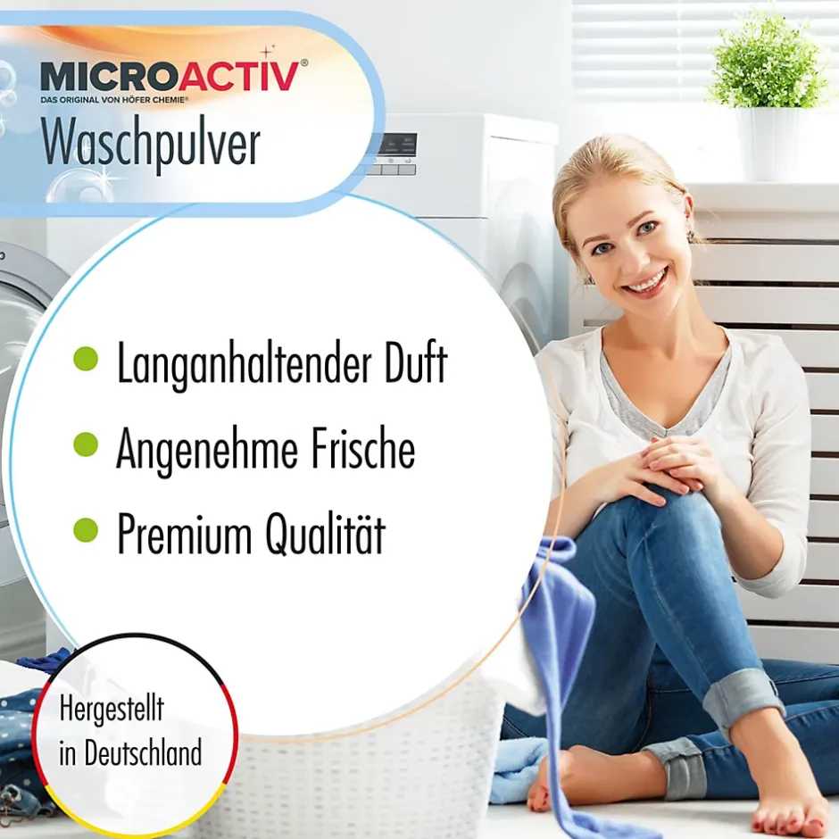 Höfer Chemie Lessive en poudre Microactiv en sceaux de 10 KGx6 New