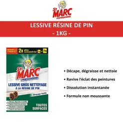 St Marc Lessive gros nettoyage à la résine de pin professionnel toutes surfaces 1kg Sale