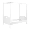 Petits-Meubles Lit à Baldaquin 90x200 Sommier Inclus Vipack Amori - Blanc Online